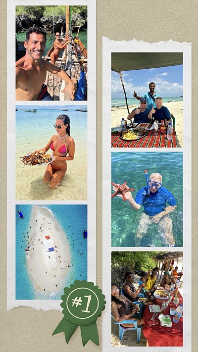 Description I could welcome the visitors from different countries in the world for our Zanzibar, anythere you'll be in Zanzibar you have to attract with our trips in kizi mkazi dimban, come meet with me, you'll enjoy for the dolphins trip and safari blue at the largun include snorkeling and some else, is my +255 742 813795 please check me in WhatsApp hakuna matata, but is private no share, even like you are grumpy but is private,  If you'll need taxi to go stone town,prison island,spice farm, jozani forest, mtende beach,paje,jambiani,nungwi, kendwa, anythere, in zanzibar we can enjoy up for me I discount about the price