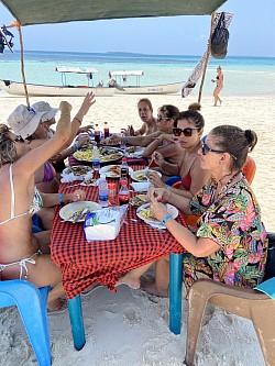 Safari blue including lunch soft drinks