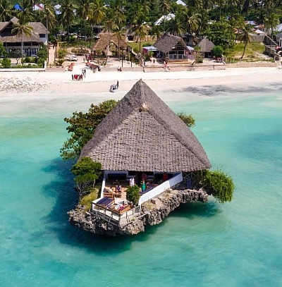 The rock restaurant Zanzibar